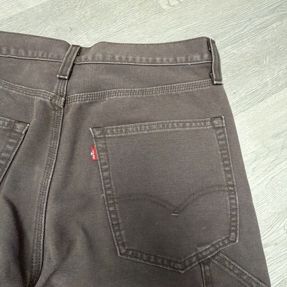 Levi's 568 Loose Carpenter Jeans Men's 31x30 (Fits 32x29) Brown Workwear - Picture 6 of 13